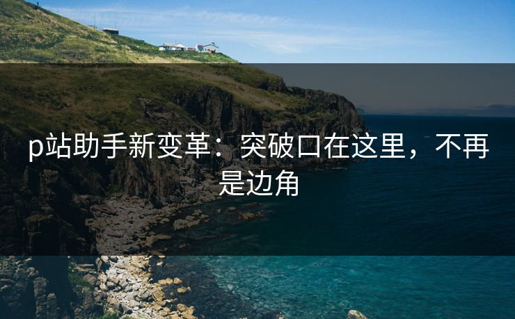 p站助手新变革:突破口在这里,不再是边角 p站助手新变革:突破口在这里,不再是边角